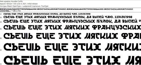 Шрифты кириллица для текста