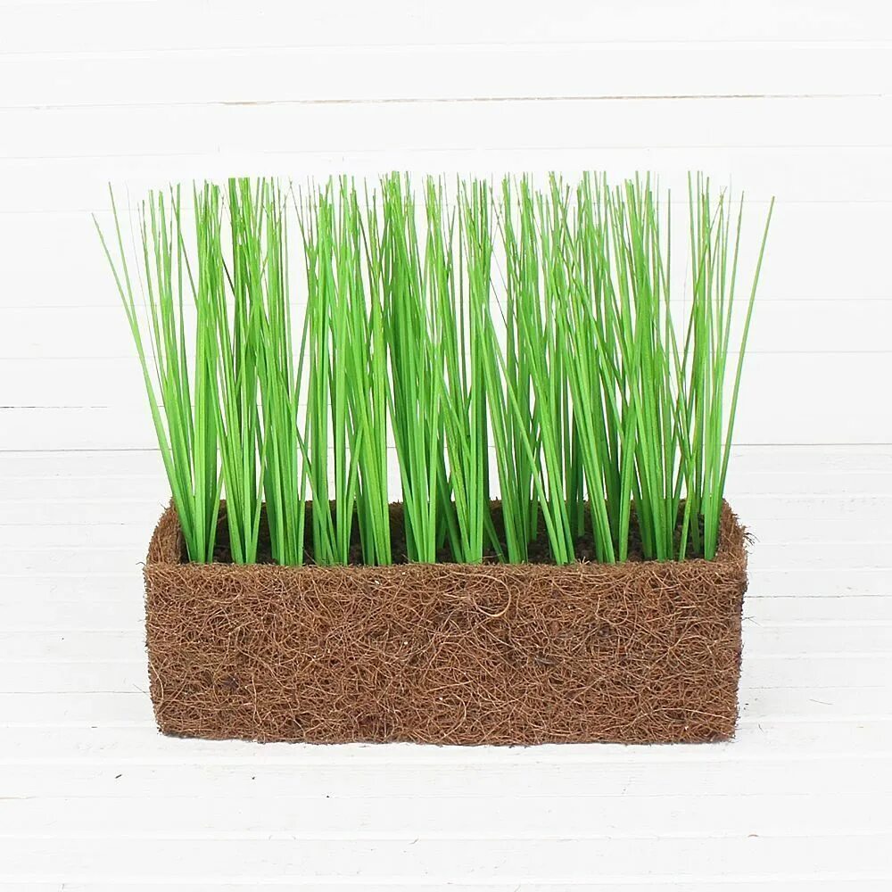 Кашпо икеа Осока. Декоративная искусственная зелень. Искусственный газон в горшке. Искусственная трава в горшках для декора.