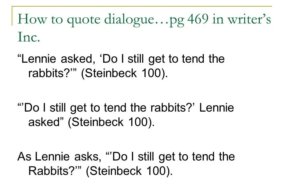 Finish the dialogue