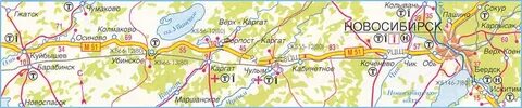 Омск новосибирск на карте
