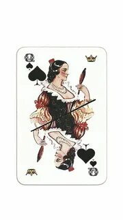 Игральные карты женщины