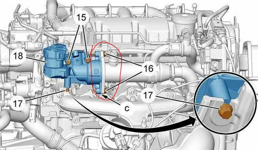 Клапан егр на дизеле где находится глушим клапан EGR(ЕГР) практика Audi A6 Avant (C5), 1,9 л, 1999 года своими ру