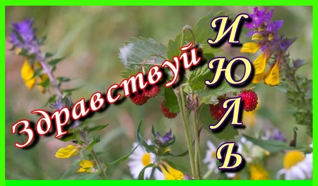 Гороскоп доброе утро 22 февраля. Июль месяц. Здравствуй лето. Открытки июль. Июль надпись.