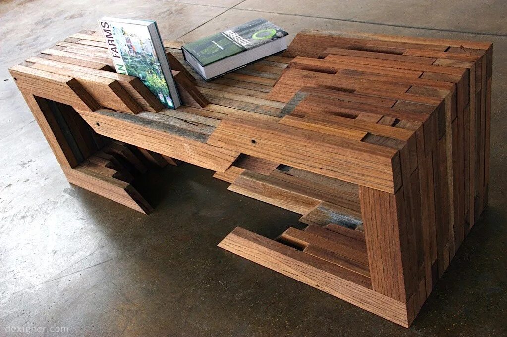 Что можно сделать из обрезков. Мебель из брусков дерева. Столик из деревянных брусков. Мебель из обрезков дерева. Стол из деревянных брусков.