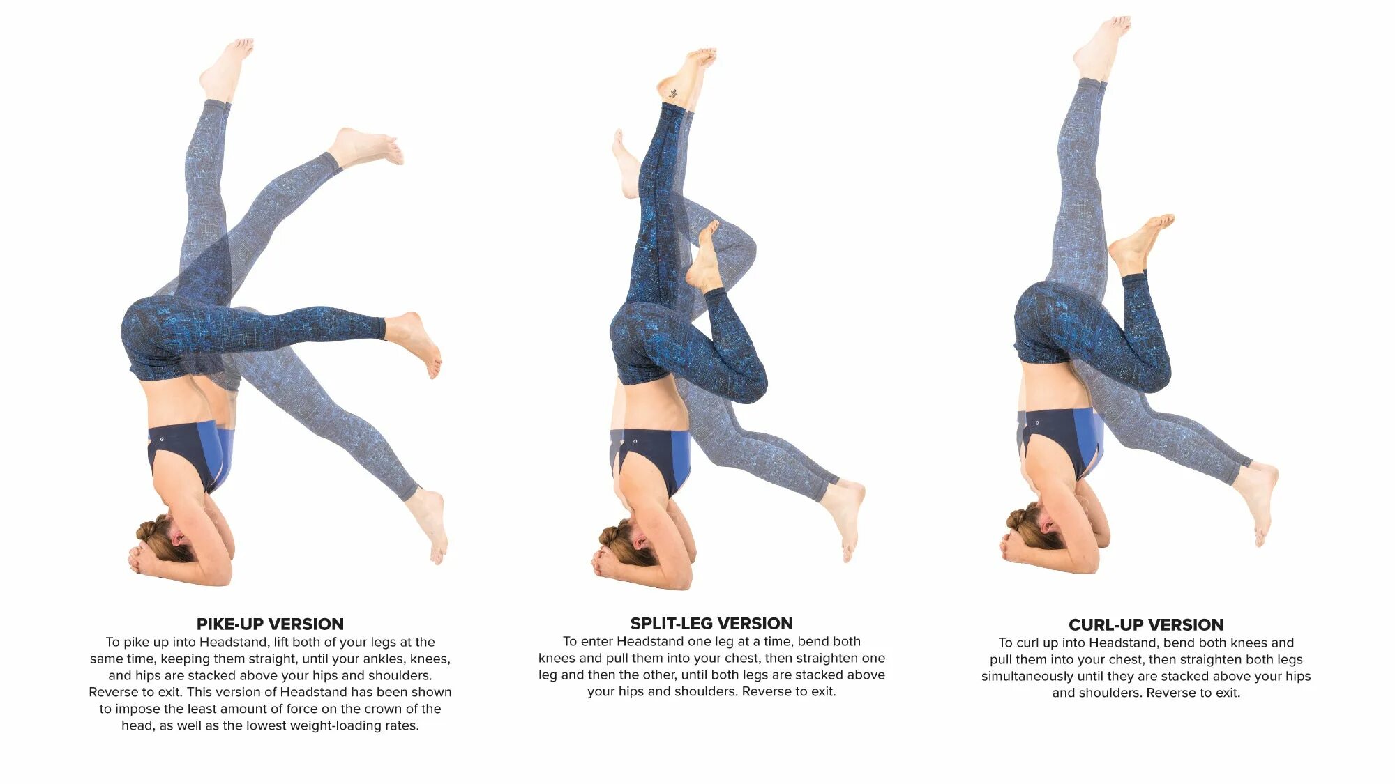 Curl version. Headstand Freeze. Lepomate Yoga Journal. Headstand is very very important.
