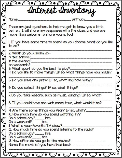 Survey interest. Interesting Survey. Mingling activity. Interest Inventory name Birthday.