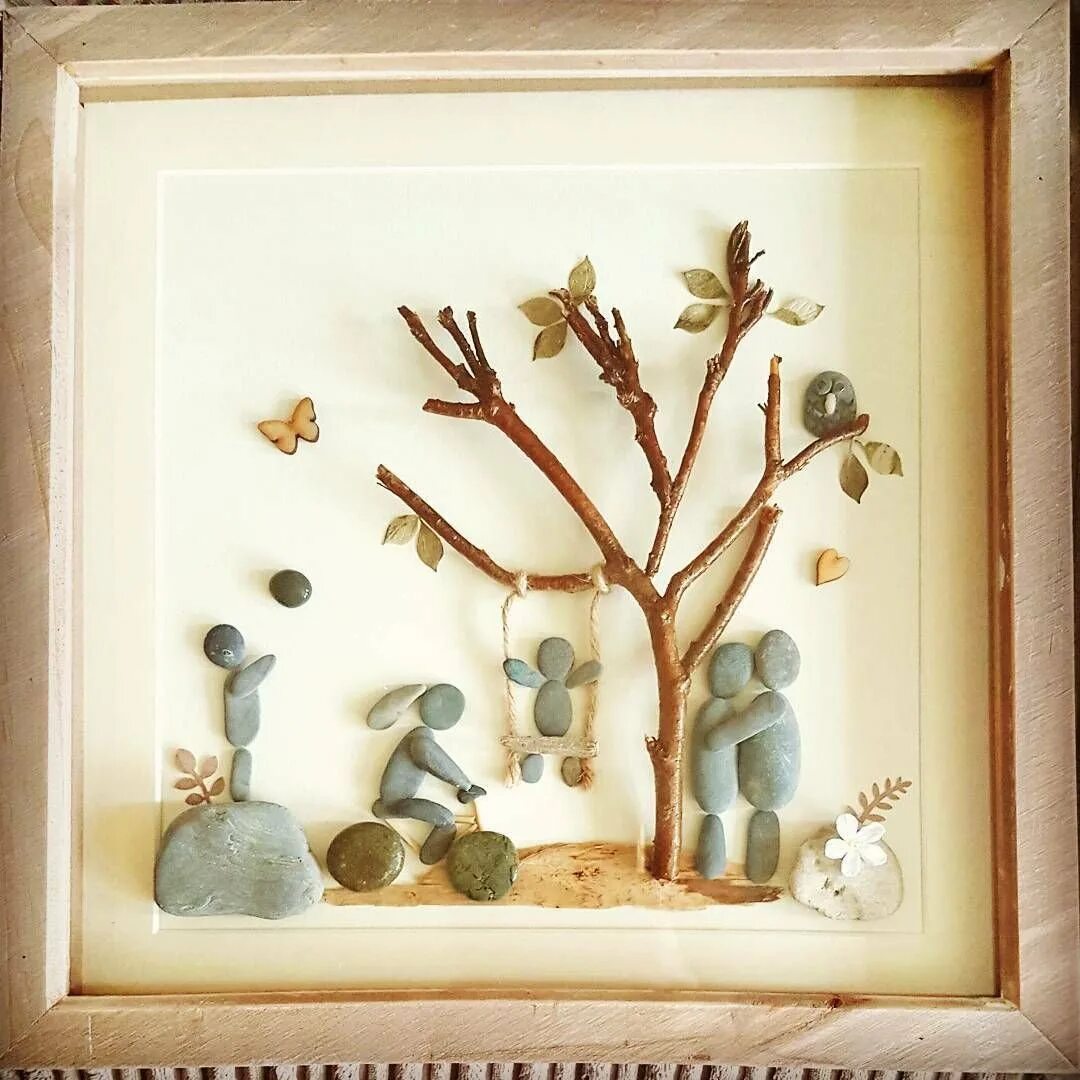 Картины из камушков. Аппликация из камней. Композиция из морских камней. Панно из гальки. Картины из камушков.