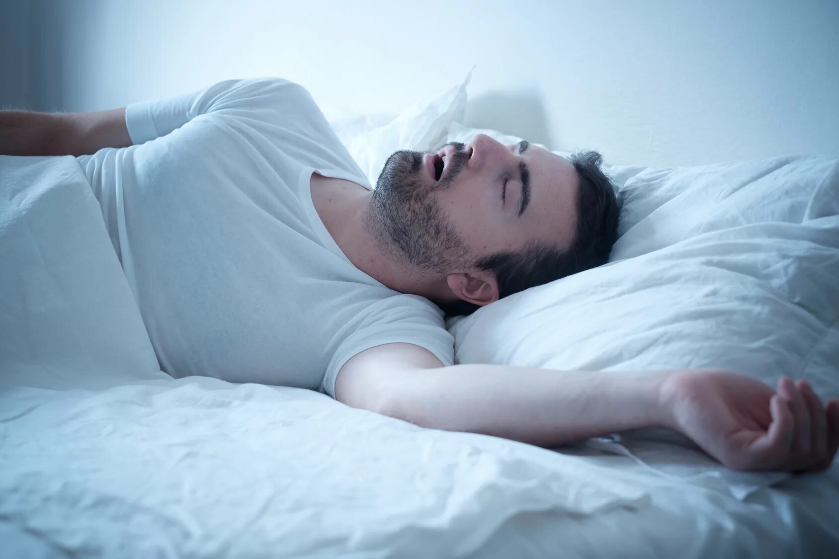 He sleep