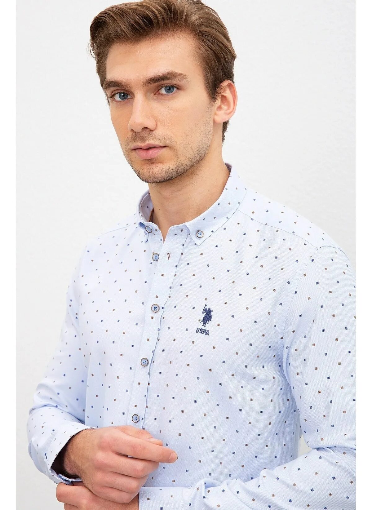 Us рубашка. U. Мужская. S. Белая рубашка мужская polo assn.