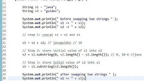 String value java