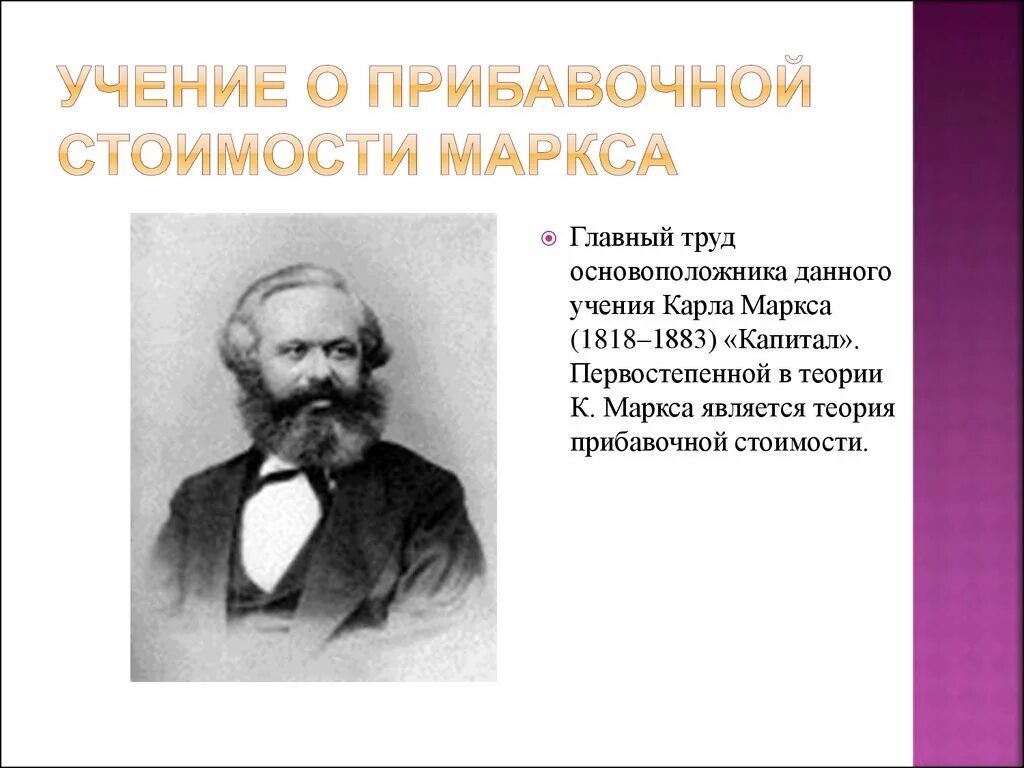 К маркс является основоположником теории. Учение о прибавочной стоимости маркса. теория прибавочной стоимости. учение о прибавочной стоимости маркса кратко. карл маркс теория прибавочной стоимости.