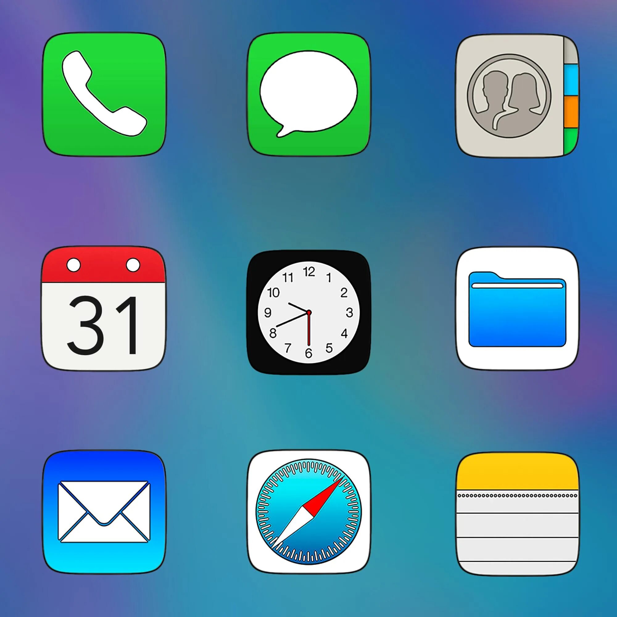 Ios icon pack. Иконка приложения скевоморфизм. скевоморфизм иконки андроид. ios 7 icon pack. пак иконок.
