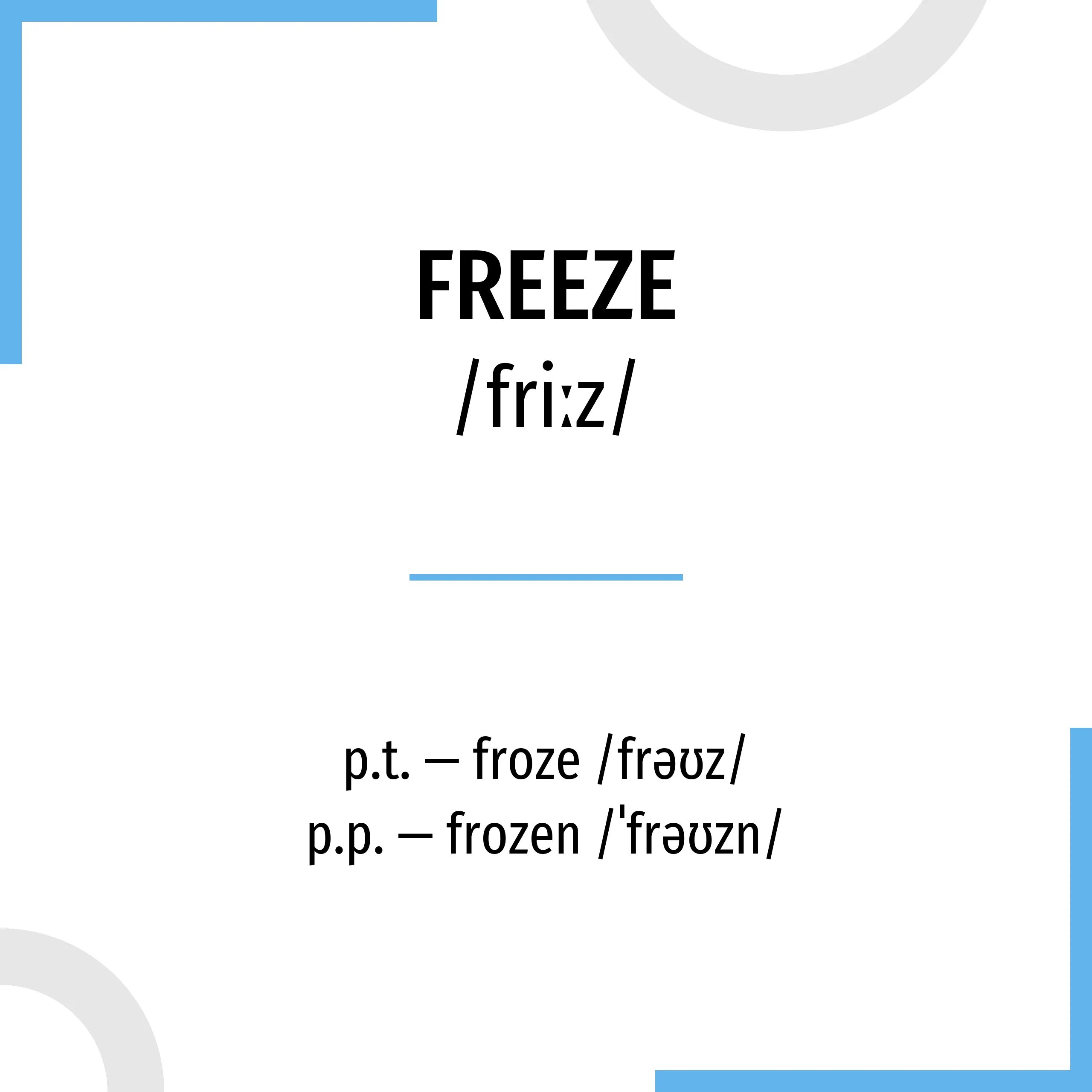 Freeze формы