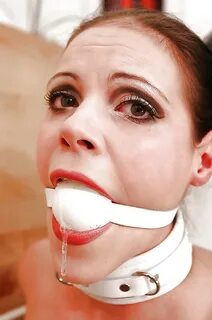 Ball gag drool.