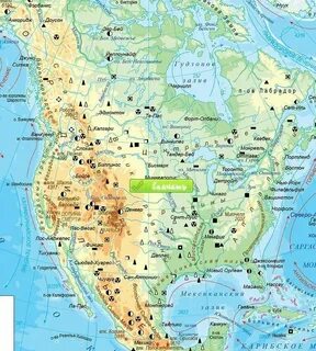 Северная америка атлас карта