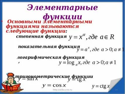 Элементарные функции