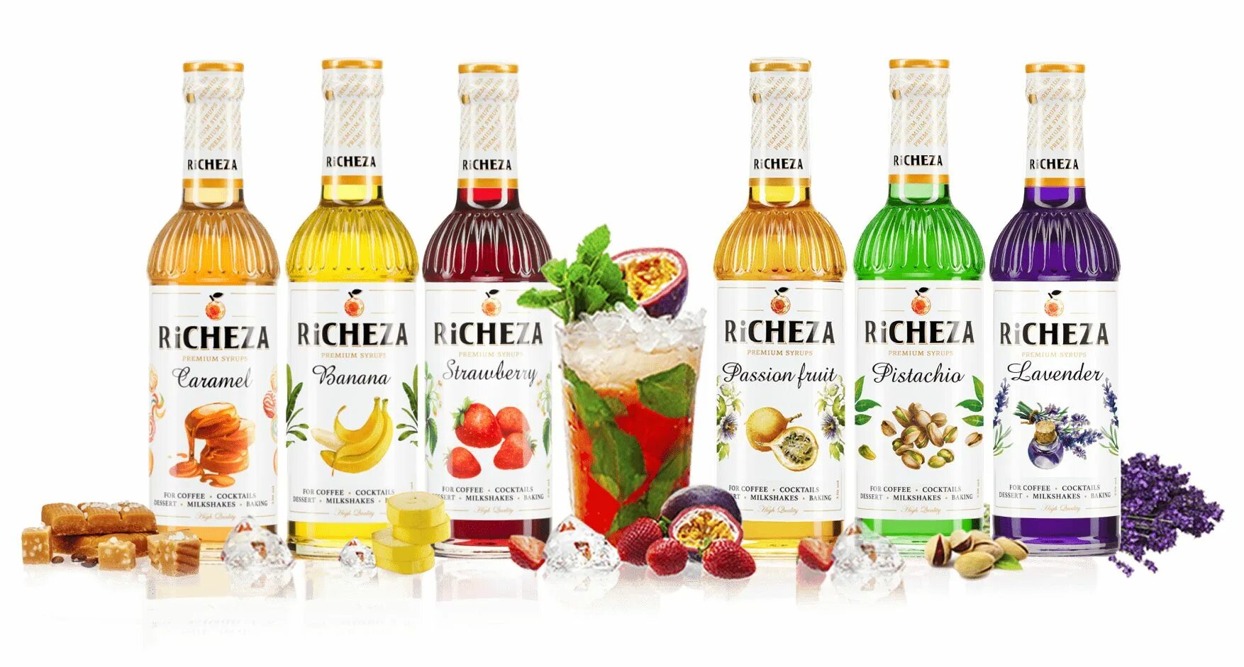 Сироп для кофе Richeza. Сироп Richeza 330 мл. Сиропы Ричеза вкусы. Сиропы для молочных коктейлей Richeza.