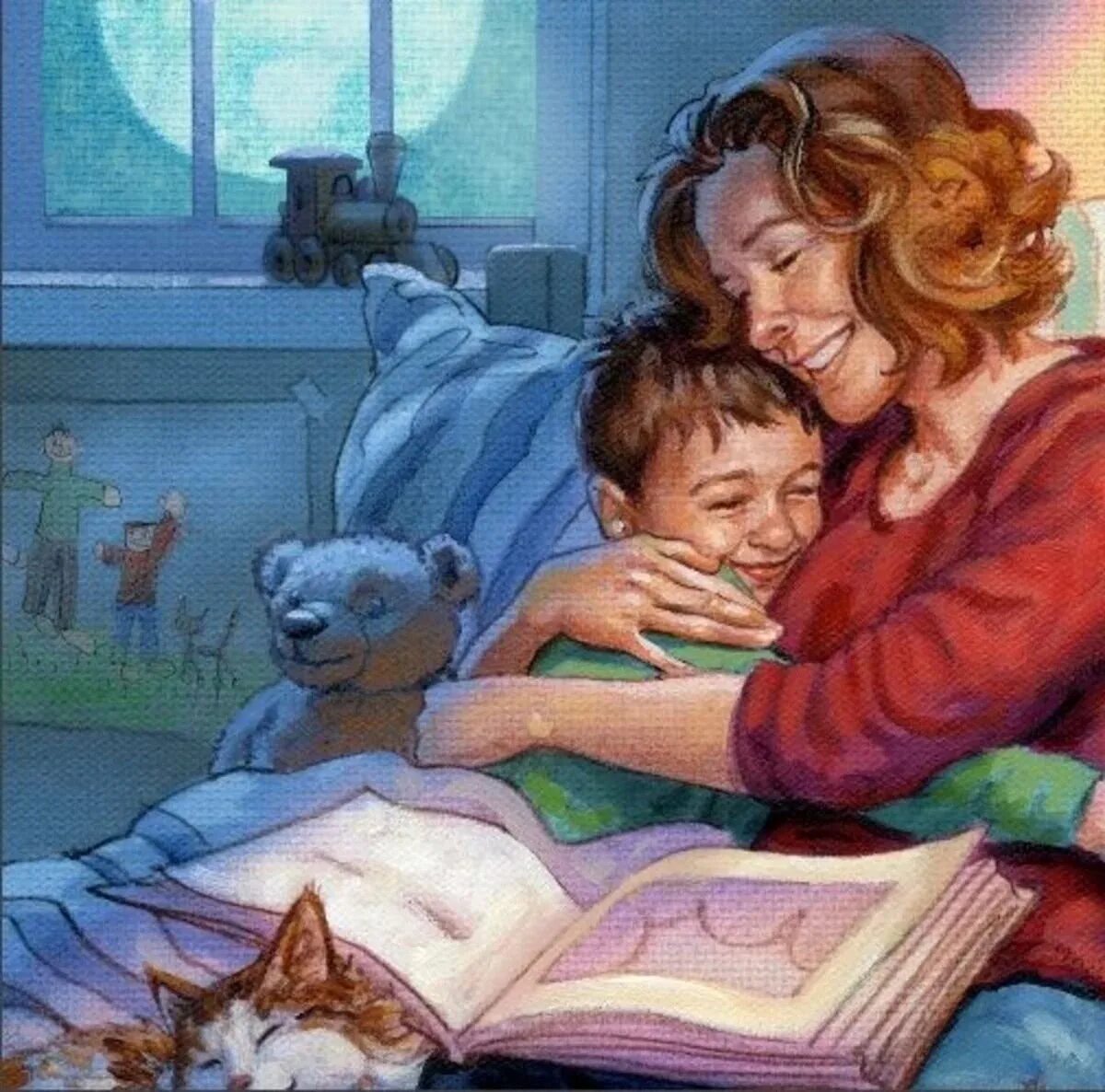Читать детям перед сном 7. Мама рассказывает сказку. мама читает книгу ребенку. мама читает сказку ребенку. чтение сказок детям.