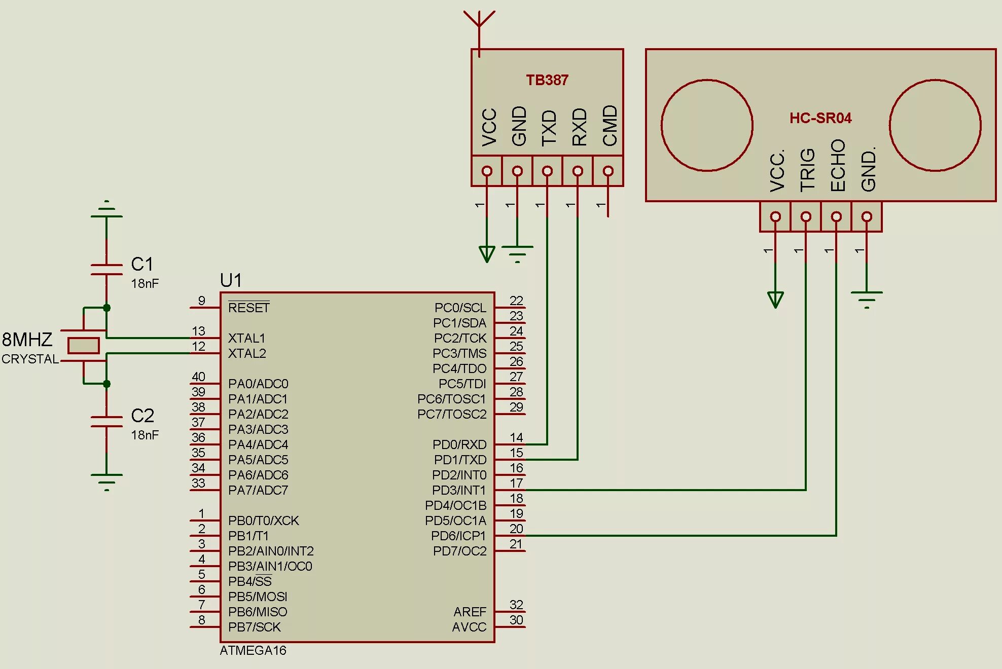 Interfacing PIR Sensor with PIC Microcontroller Circuit diagram, Pic microcontro