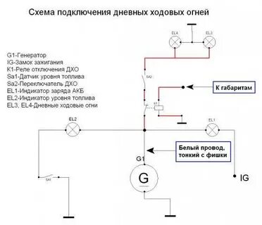 Схема ходовых огней газель некст
