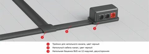 Кабель канал черный