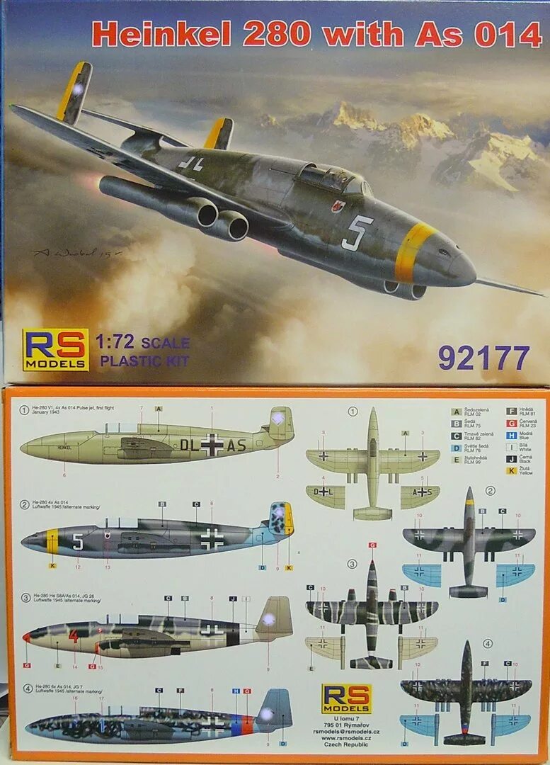 Heinkel he 280. 92251 RS models самолет Heinkel he-280 Juma 004 1/72. RS-модель Хе-280 1-72. 1/72, RS models, Heinkel he 280v-2.