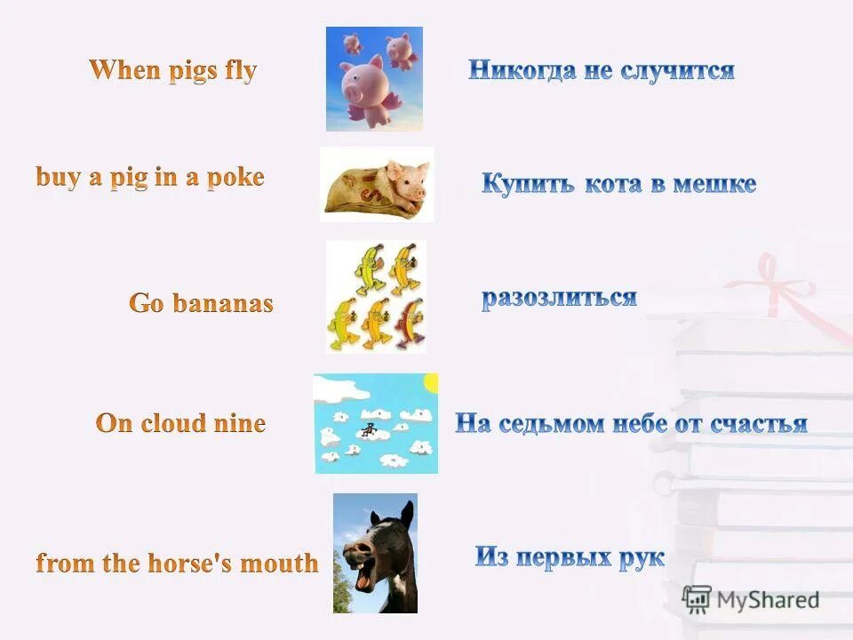 When перевод на русский. When Pigs Fly idiom. Pigs Fly идиома. Идиомы про животных на английском. Идиома на английском Pigs.