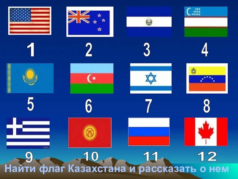 Страны тип игра. Флаги стран для дошкольников. Флаг похожий на казахстанский. Похожие флаги. Найди флаг.
