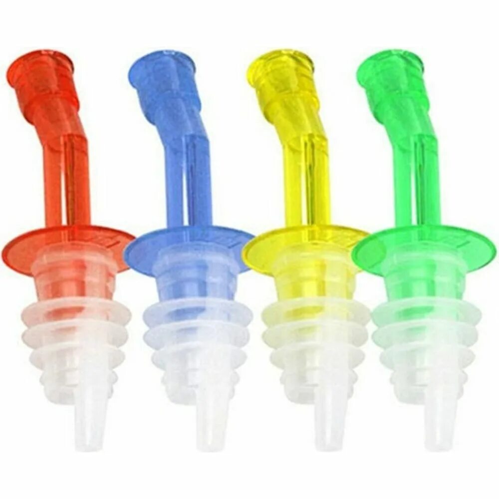 Насадка диспенсер. Набор насадок-дозаторов на бутылку set 4 bottle stopper, 4 шт. пробка дозатор для бутылок. насадка на бутылку для коктейлей. бутылка с носиком.