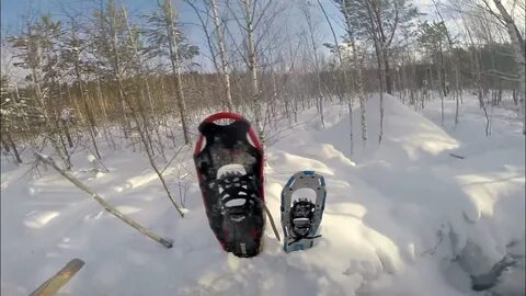 Минимальная площадь снегоступа