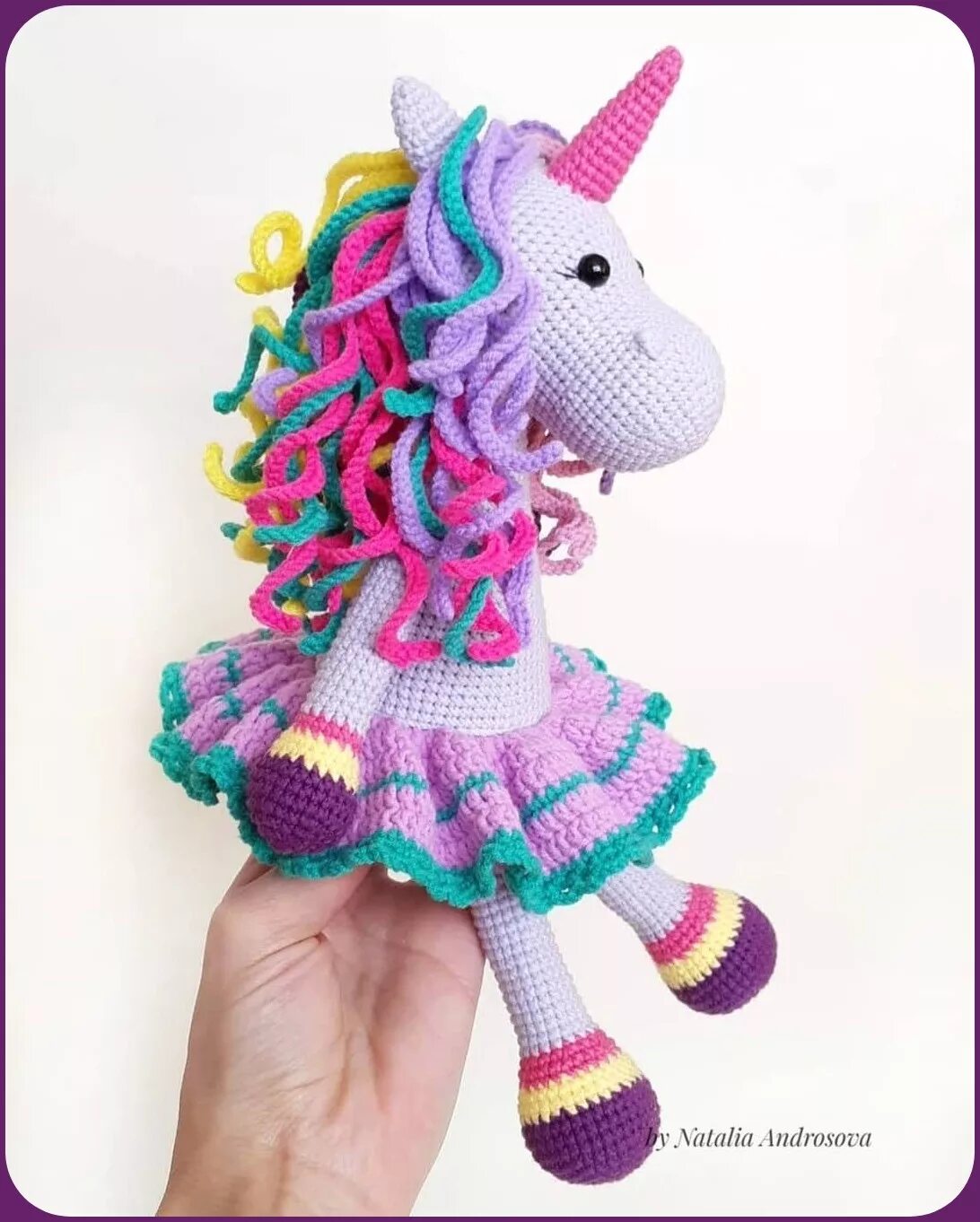 Вязание единорога. Единорог Амигурушка. Amigurumi Crochet Единорог.