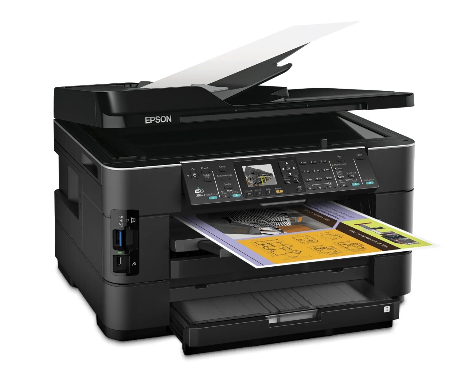 Мфу струйное обзор. Epson WF 7520. СНПЧ Epson workforce WF-7520. МФУ Epson l6170. МФУ Epson workforce.