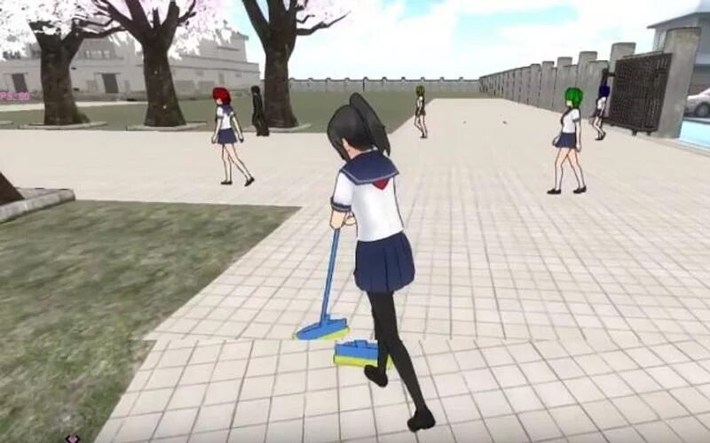 Включи yandere simulator. Яндере симулятор первая версия. Яндере симулятор 1 версия. Первая версия сндере симулятора.