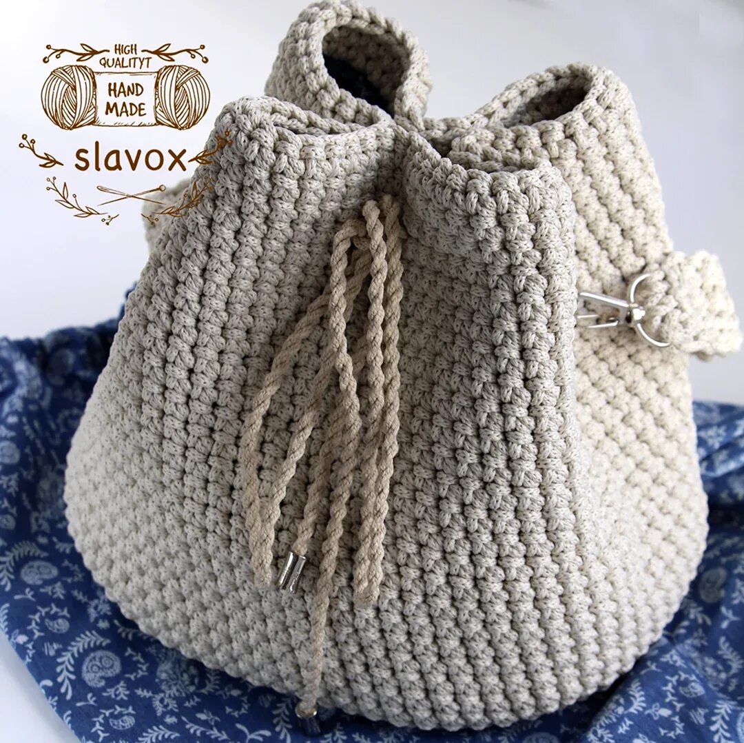 сумка торба из полиэфирного шнура крючком. сумка торба крючком из шнура. сумка торба из трикотажной пряжи крючком. торба из шнура. сумка торба из трикотажной пряжи.