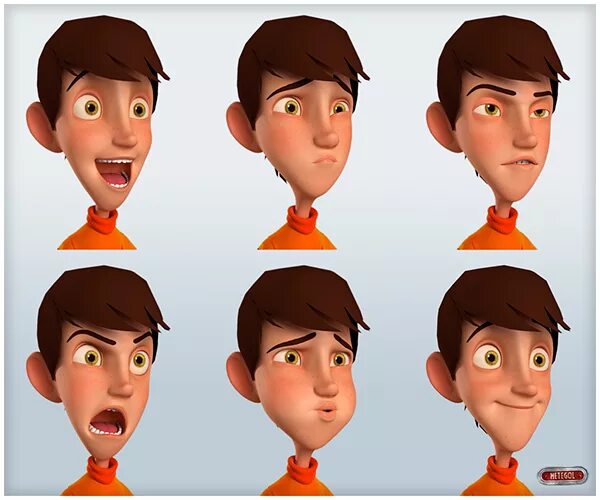 Expression f. Эмоции на лицах мультяшек картинки. 2d character boy. 3д персонаж самовлюбленный. Беханс персонаж 360.