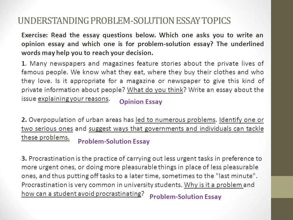 Problems understanding