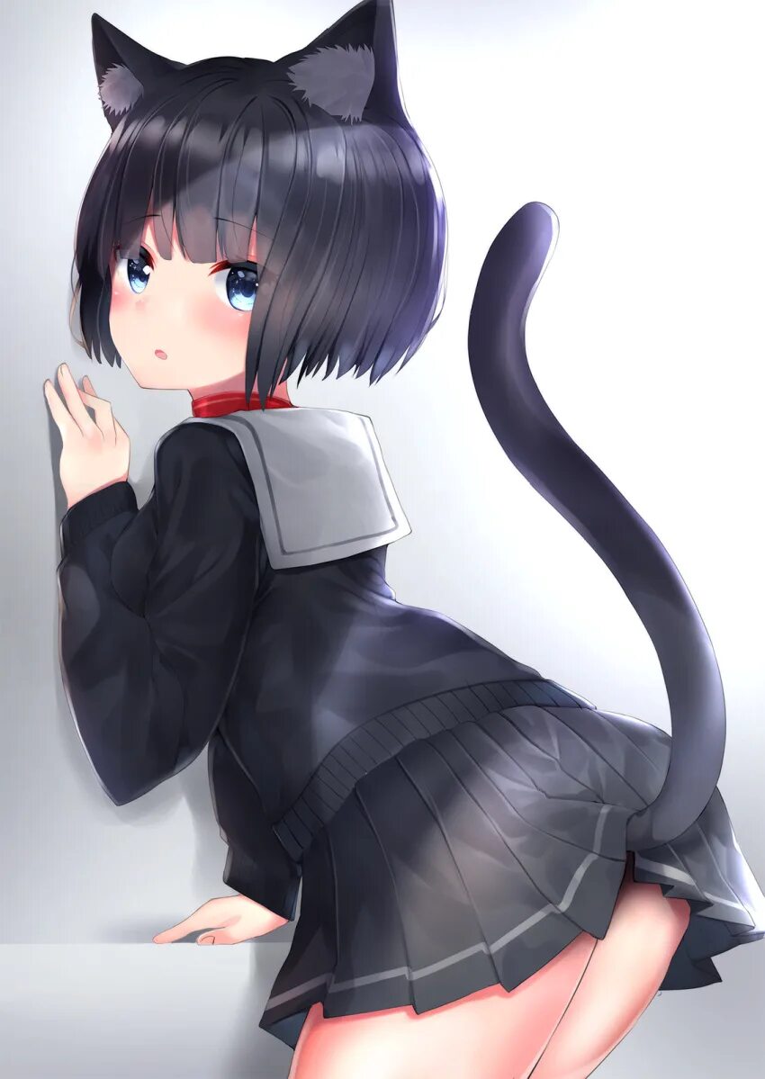 Black black cat ear