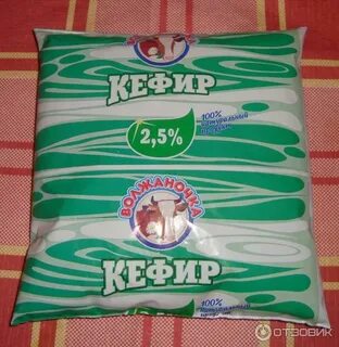 Кефир в пакете