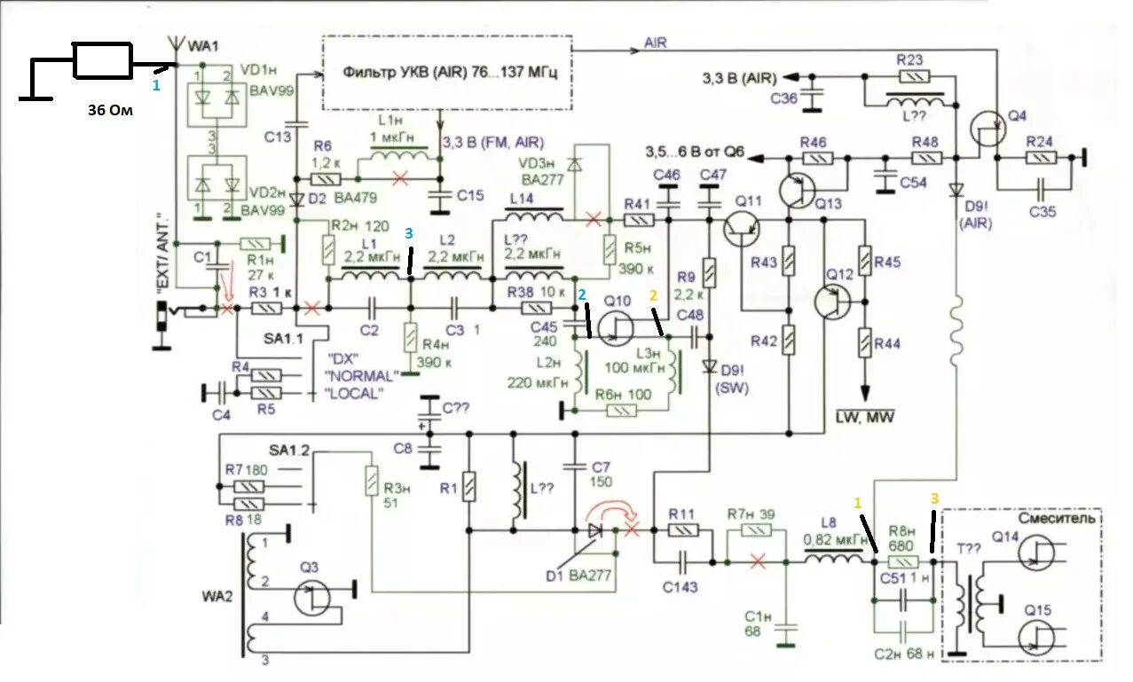 Принципиальная электрическая схема tecsun pl 680 pl600_7.JPG PL600 ats52 Участники Фотогалерея iXBT