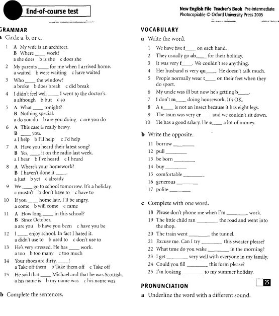 Тест new. Intermediate тест. Тест по английскому языку Intermediate. End of course Test Elementary ответы. End of course Test ответы.