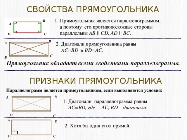 3 свойство прямоугольника