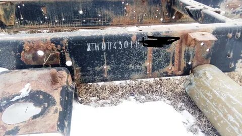 Где номер на раме на газоне
