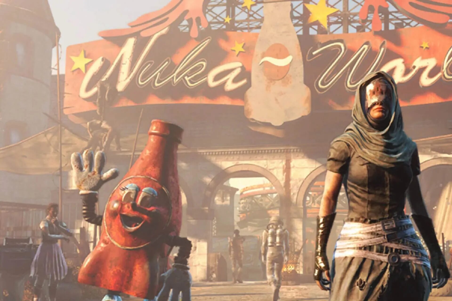 Fallout исправить. Фоллаут нюка ворлд. fallout 4: nuka-world. fallout 4 адепты арт. fallout 4 - nuka world dlc pc.