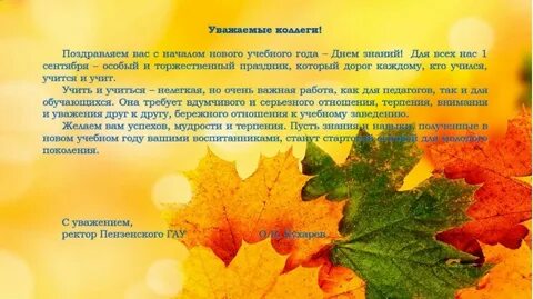 Перспективы нового учебного года