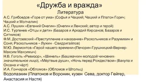Чацкий и онегин