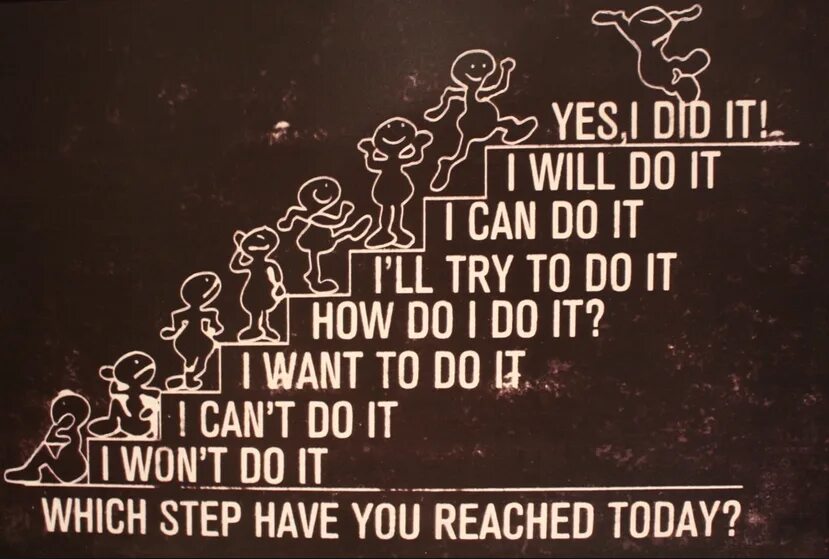 You have it. Which step have you reached today. i can мотивация. i cant do it. success quotes you can do it.
