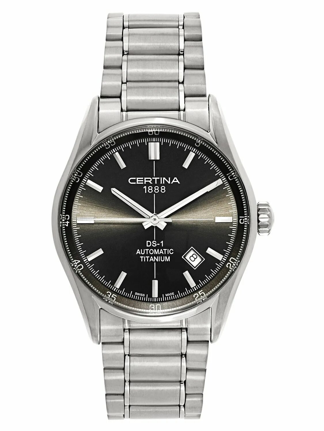 Швейцарские часы certina. Certina 1888 DS-1 Automatic. Certina c006407a. Certina DS-1 Automatic Titanium. Certina ds1 c006407a.