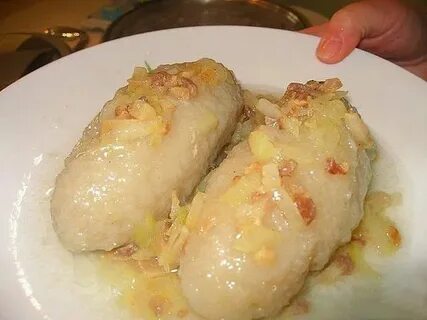 Цеппелины из картофеля с фаршем