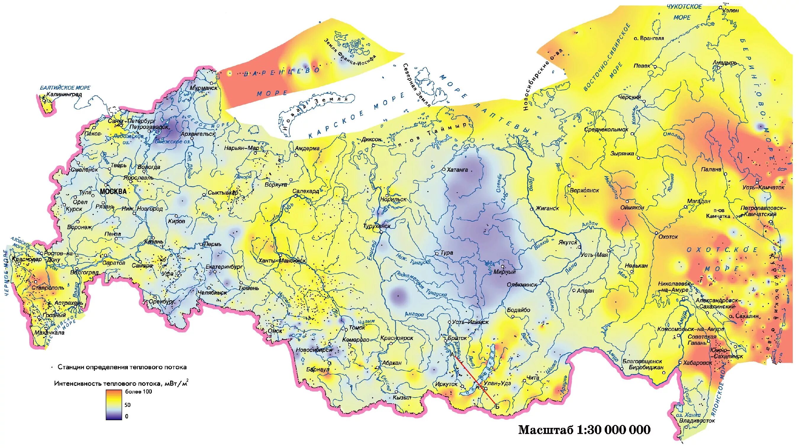 Карта тепла россии. Карта теплового потока России. Карта геотермальных ресурсов России. Карта теплового потока земли. Карта теплового потока на территории СССР.