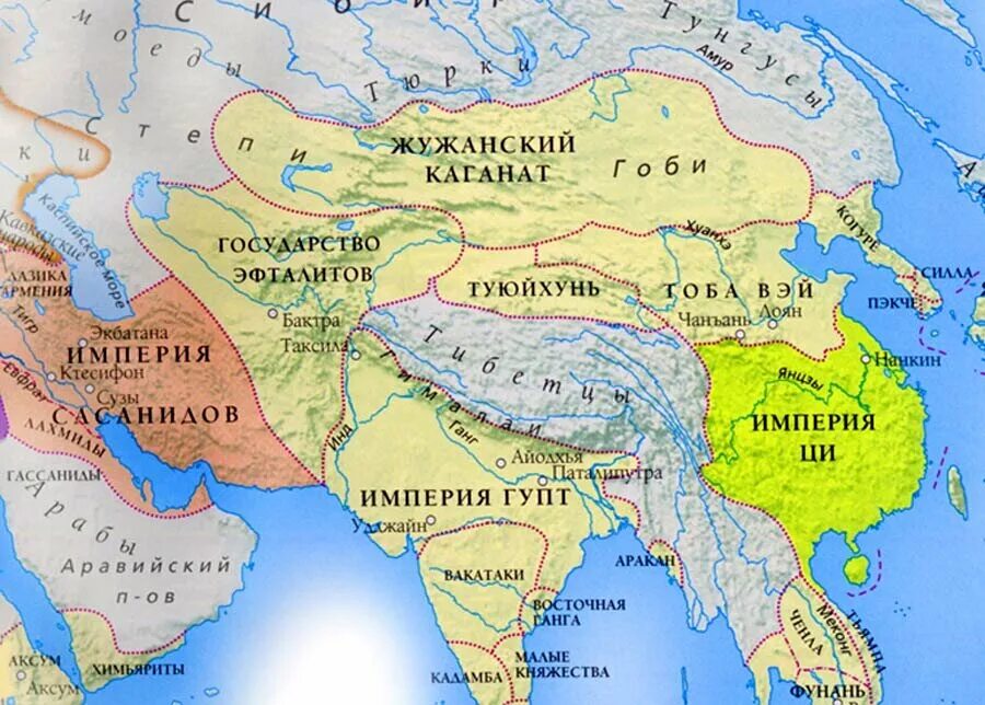 Распад каганата. Государство эфталитов и тюркский каганат. Тюркский каганат и государство эфталитов карта. Эфталитское царство. Государство эфталитов территория.